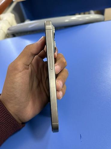 Мобильные телефоны: IPhone 15 Pro, Б/у, 128 ГБ, Natural Titanium, 87 % — 3