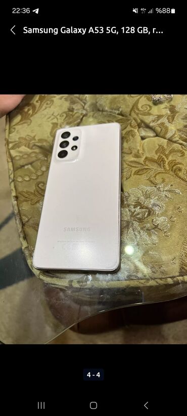 samsun a 51: Samsung Galaxy A52 5G, 128 GB, rəng - Ağ, Zəmanət, Sensor, Barmaq izi