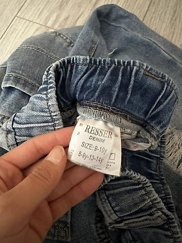 Детский мир: Детские джинсы RESSER DENIM - Размер: 9–10 лет (на ярлыке указаны — 2