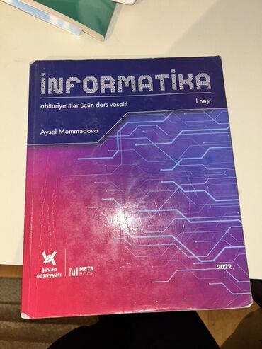 2 ci sinif informatika testleri: Məhsul: “İNFORMATİKA – abituriyentlər üçün dərs vəsaiti” - Müəllif