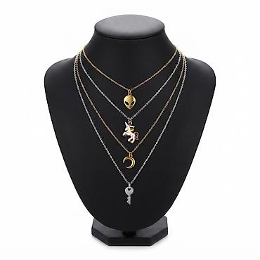 pull and: Цепочка чынжыр мончок Ц, колье, ожерелье украшение, модное, простое — 9