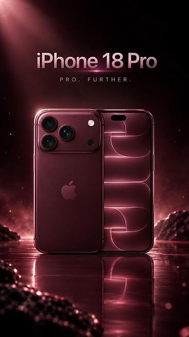 Уюлдук телефондор жана аксессуарлар: Аренда
IPhone 18 Pro
- Цвет: burgundy 
На 10часов- 3990сомов — 1