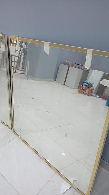 hamam dolabı: Gözellik salonu ucun güzgü 1m×1m.ve dolab.heresinnen 2 eded — 1