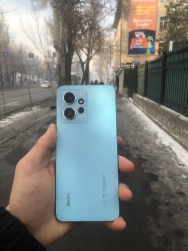 релми нот 12: Redmi, Redmi Note 12, Б/у, 128 ГБ, цвет - Синий, 2 SIM