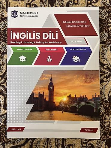 Testlər: Məhsul: “İngilis Dili – Reading & Listening & Writing for — 1