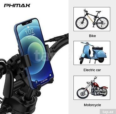 iphone 6 mini: PHMAX universal sükan üçün telefon tutacağı - Velosiped, motosiklet — 1