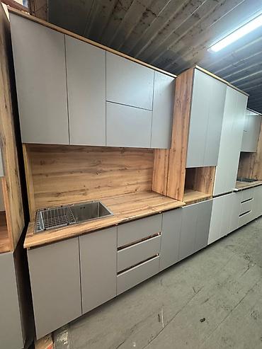 silver kitchen: Кухонный гарнитур современного дизайна - Прямой модульный комплект с — 3