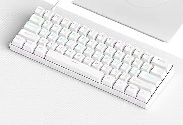 plata ddr3: 60% kompakt mexaniki klaviatura – RGB işıqlanma və çoxrəngli keycap — 4