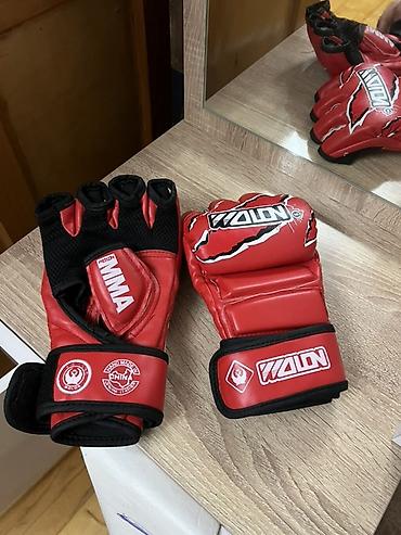 scooter ikinci el: MMA döyüş əlcəkləri – WOLON (qırmızı) - Açıq barmaq dizaynı — 3