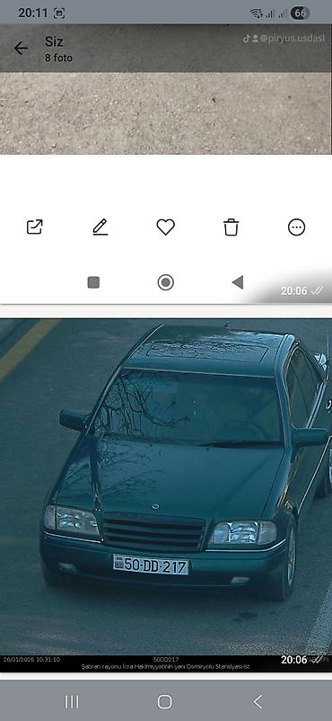 w202 duman: Avtomobil: Mercedes-Benz C-Class (W202), sedan Rəng: Tünd yaşıl — 2
