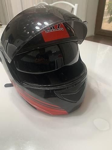 black ice: Мотошлем ORZ Helmets, открытого типа (Jet) с откидным затемнённым — 4