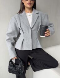 Пиджаки, жакеты: Пиджак, Классическая модель, Кашемир, Приталенная модель, Турция, S — 12