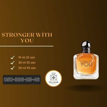 Emporio Armani tərəfindən istehsal olunan "Stronger With You" ətri