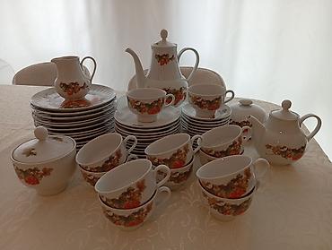 caydanlar: Çay dəsti, rəng - Ağ, Farfor, 12 nəfərlik, Almaniya — 1