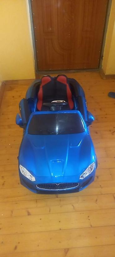 Детские электрокары: Uşaq üçün elektrikli minik maşını – mavi rəng - İkioturacaqlı sport — 3