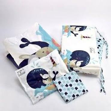 10 cm: KIKKA BOO Happy Sailor – komplet posteljine sa ogradicom, 6 delova — 4