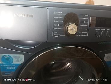 gundəlik maşınlar: Samsung paltaryuyan maşın – ön yükləməli, metalik boz rəng. - — 4