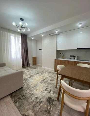 сдаю кызыл аскер: 1 комната, 39 м², Элитка, 7 этаж, Евроремонт
