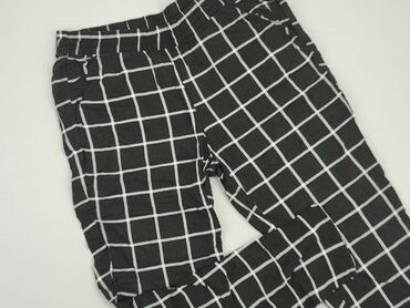 spódniczka w kratę czarno biała: Material trousers, H&M, L (EU 40), condition - Good