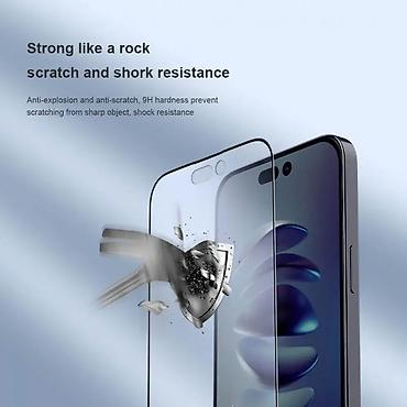 Zaštitne folije i stakla za telefone: Zastitno staklo Nillkin Fog Mirror za iPhone 14 Pro Max 6.7 crni — 9
