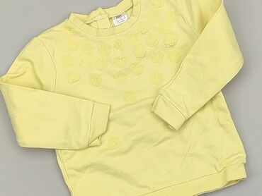 białe sweterki dziewczęce: Sweatshirt, F&F, 1.5-2 years, 86-92 cm, condition - Very good