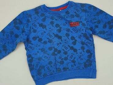 koszula w myszki miki: Bluza, Disney, 2-3 lat, 92-98 cm, stan - Dobry