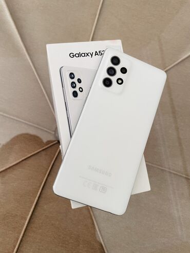 Samsung: Samsung Galaxy A52, 128 GB, rəng - Ağ, Barmaq izi, İki sim kartlı, Face ID