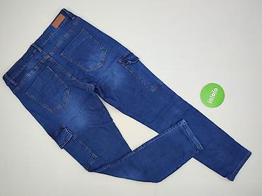 cargo crop: Denim, Spodnie cargo damskie, rozmiar L — 3
