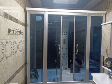sendviç panel: Hidromassaj funksiyalı duş-kabina/çoxfunksiyalı vanna sistemi - Şüşə