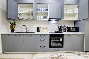 flat osh: 2 комнаты, Бишкек Парк ТРЦ, Душевая кабина, Постельное белье, Кондиционер — 9