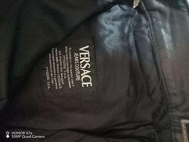 kožne patike: Muške kožne pantalone Versace Jeans Couture Unisex - Materijal — 8