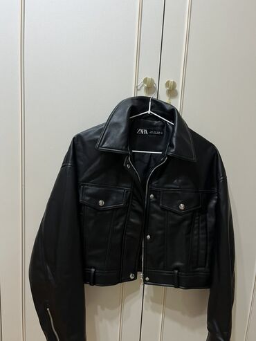 Джинсы: Кожаная куртка, Zara, S (EU 36)