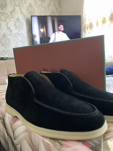 qara ayaqqabı: Loro Piana “Open Walk” kişi ayaqqabısı ORIGINAL 40 razmer Amerikan — 2