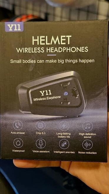 Qulaqcıqlar: Y11 Helmet Wireless Headphones – Dəbilqə üçün simsiz qulaqcıq/interkom — 1