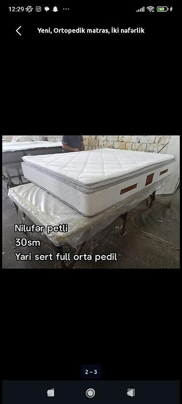 Matraslar: Yeni, Ortopedik matras, İki nəfərlik — 2