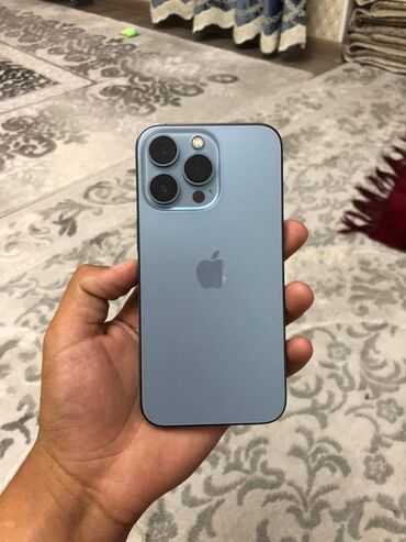 apple 12 mini: IPhone 13 Pro, Б/у, 128 ГБ, Sierra Blue, Защитное стекло, Чехол