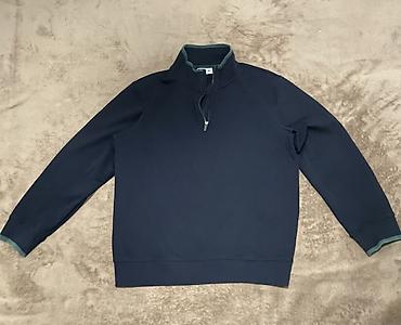 полузамок lacoste: Мужской свитер, L, Lacoste, Б/у, цвет - Синий — 1