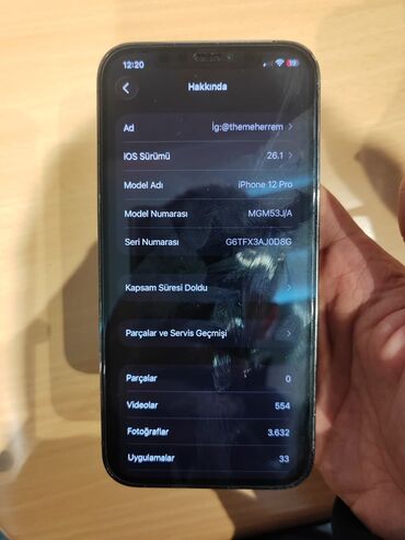 Apple iPhone: IPhone 12 Pro, 128 GB, Graphite, Simsiz şarj — 7