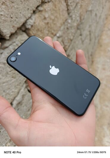naxçıvan telefon elanları 2020: IPhone SE 2020, 64 GB, Qara, Barmaq izi, Simsiz şarj, Face ID