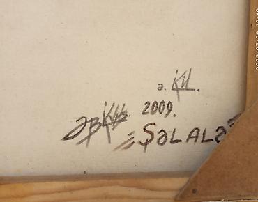 yağ satışı: Satılır rəsm əsəri. Şəlalə. Kətan, yağlı boya. 2009. Ölçüsü 45x60 — 4