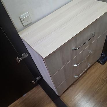 qorka komod: Açıq palıd rəngində 3çekmecəli komod yenidir - Material: yüksək — 2