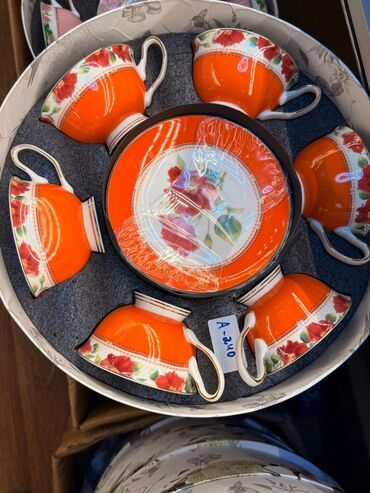 Çay dəstləri və servizlər: Çay dəsti, rəng - Ağ, Farfor, 6 nəfərlik — 16