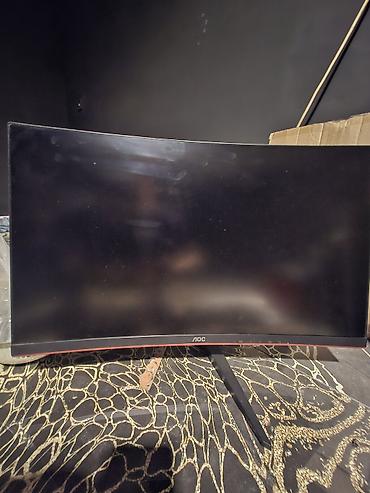 monitor aoc: AOC qövsvari oyun monitoru 144hz - Marka/model: AOC (korpusda qırmızı — 1