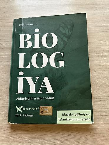 Книги и журналы: Biologiya güvən abituriyentlər üçün vəsait/dərslik
Qiymət: 6 Azn — 1