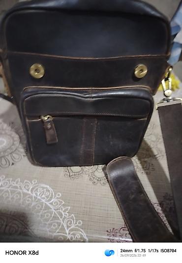 HUNERPAUL brendi kişi/unikal stil üçün çiyin çantası. - Material