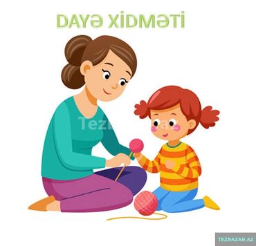 Сфера образования: (Dayə) uşaq baxıcısı işi axtarıram öz evimdə və ailənin evində baxa