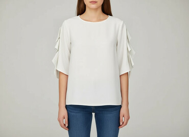czerwone bluzki: Women's blouse, size S