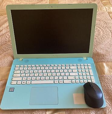 ASUS: ASUS noutbuk dəsti - Model: ASUS (mavi/göy gövdə, açıq yaşıl çərçivə) — 2