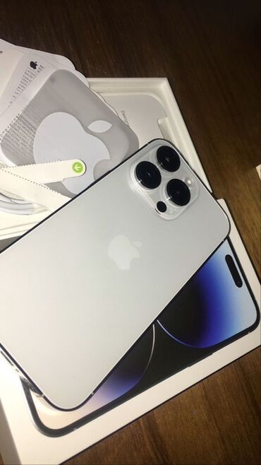 Boşqablar: IPhone 14 Pro, 256 GB, White Titanium, Zəmanət, Face ID
