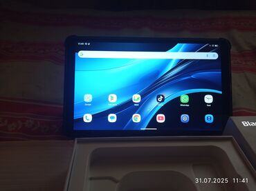 2 ci əl planşet: Blackview markalı, qara rəngdə planşet, geniş ekranı və səliqəli